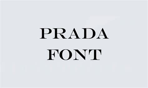 prada font download